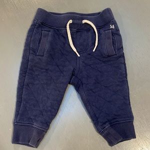 Janie and Jack Quilted Navy Blue Joggers Baby Boy 6-12 Months